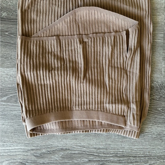 Nude Ribbed Co Ord Set - Picture 5 of 5